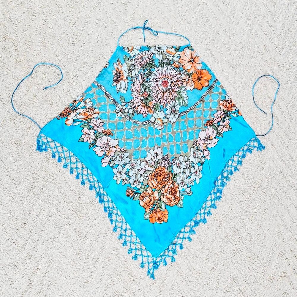 Y2K 100% Silk Velvet Beaded Fairy Halter